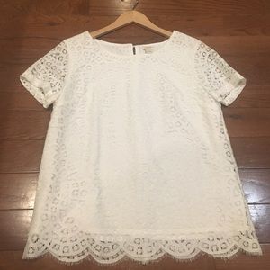 JCrew lace top