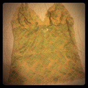 Sexy green lingerie top