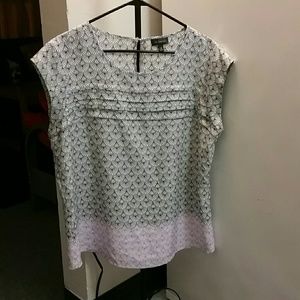 Black/White/Lylac Blouse