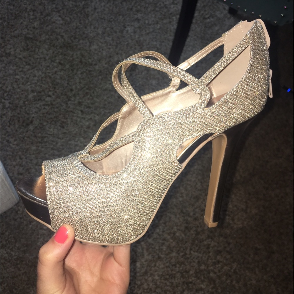 Rose gold heels
