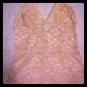 Sexy peach lingerie top