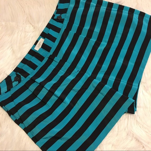 LOFT Pants - Ann Taylor LOFT striped shorts
