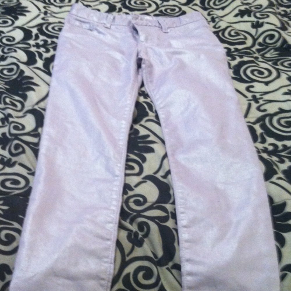 Pale purple jeans