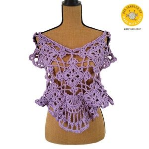 SOLD 🆕Handmade Crochet Top/Beach Coverup