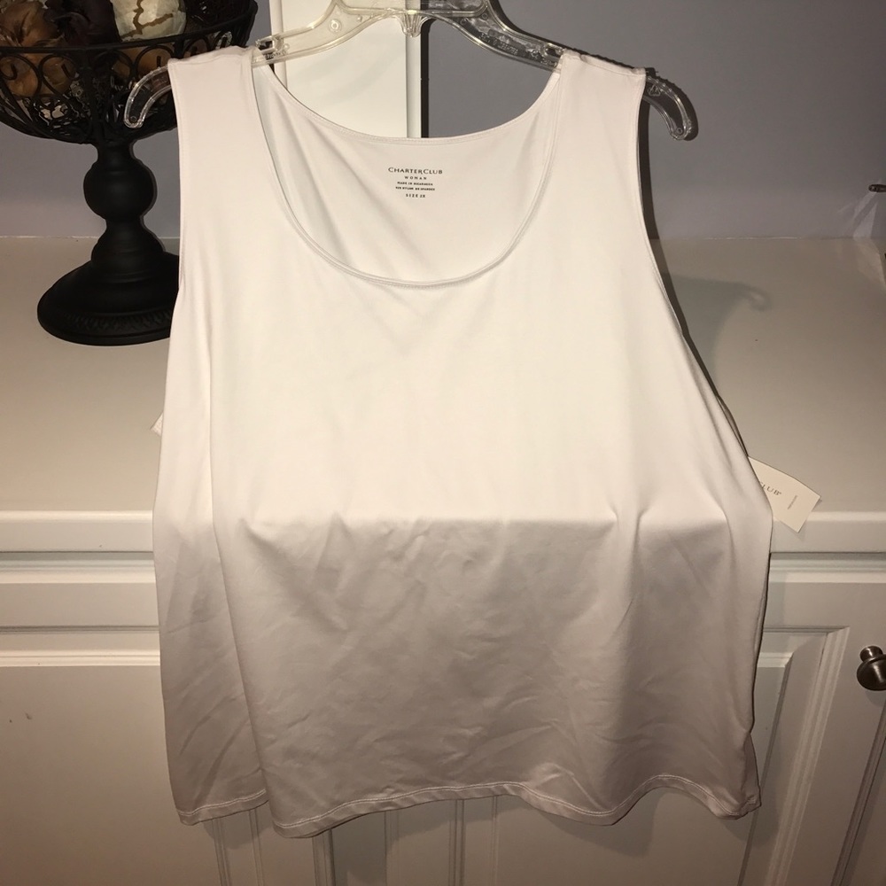 Charter club white tank
