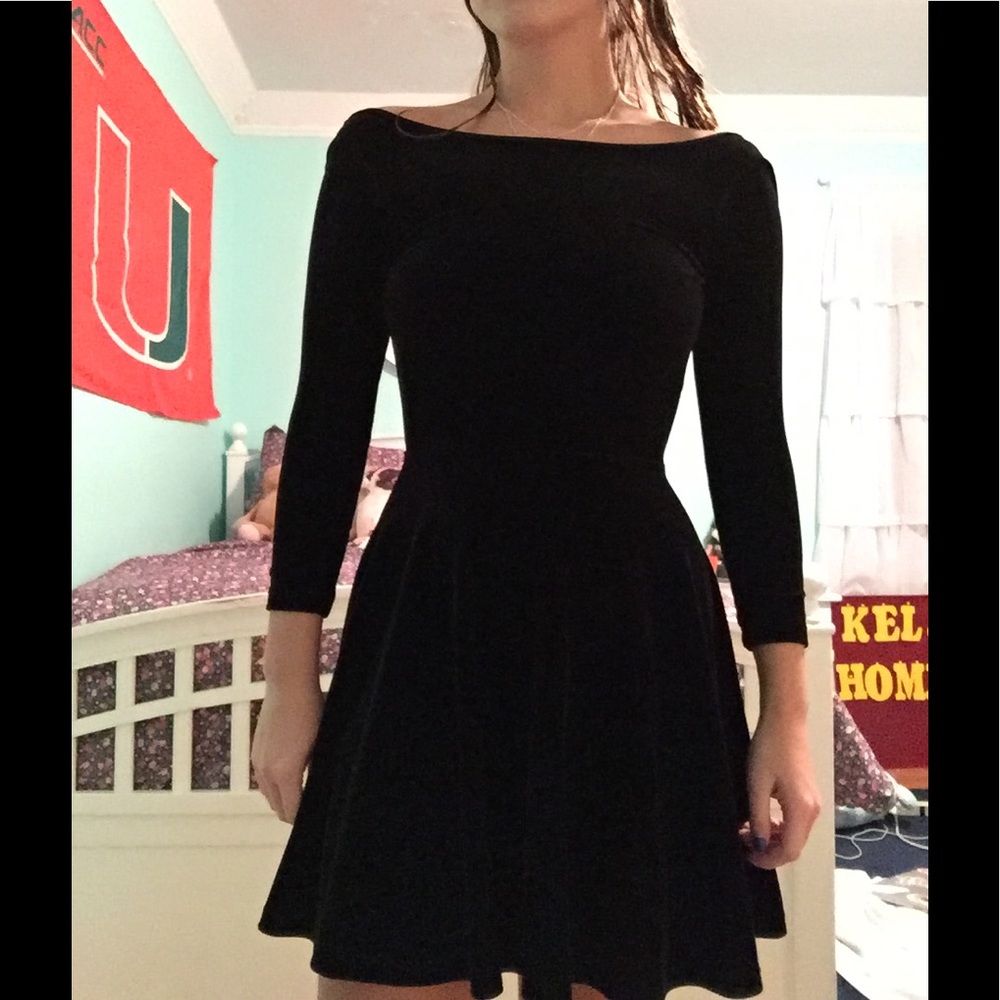 American apparel velvet skater dress