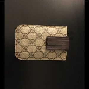 Gucci Card Holder w/ leather button flap