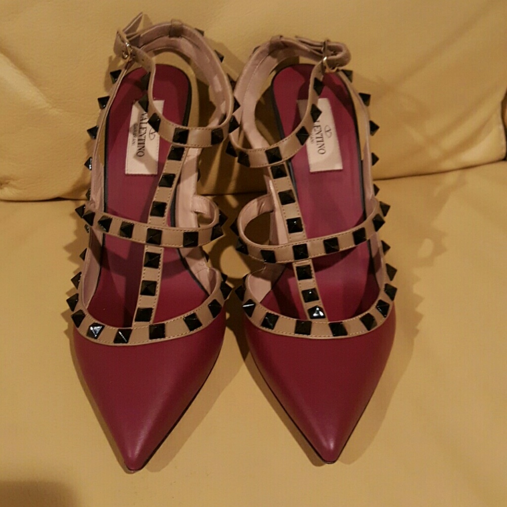 Valentino Rockstud Ankle Strap