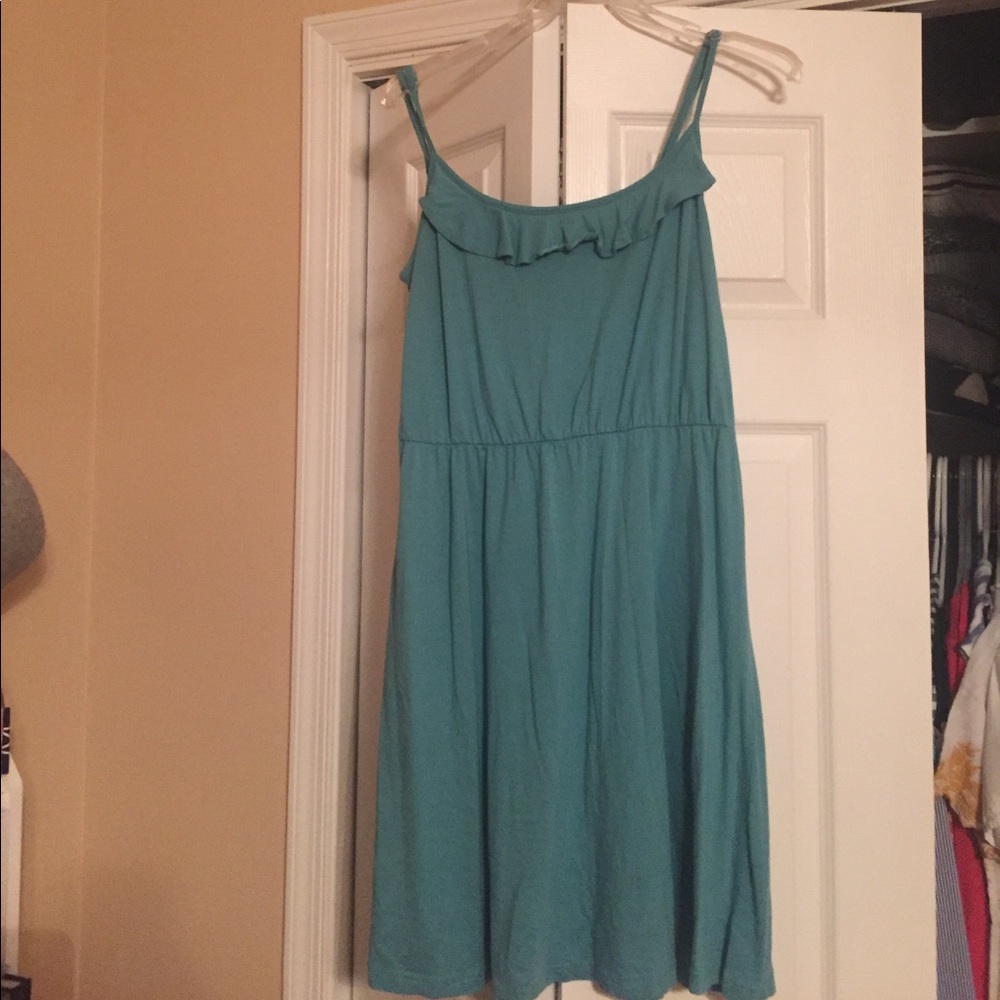 LOFT teal blue dress Sz medium