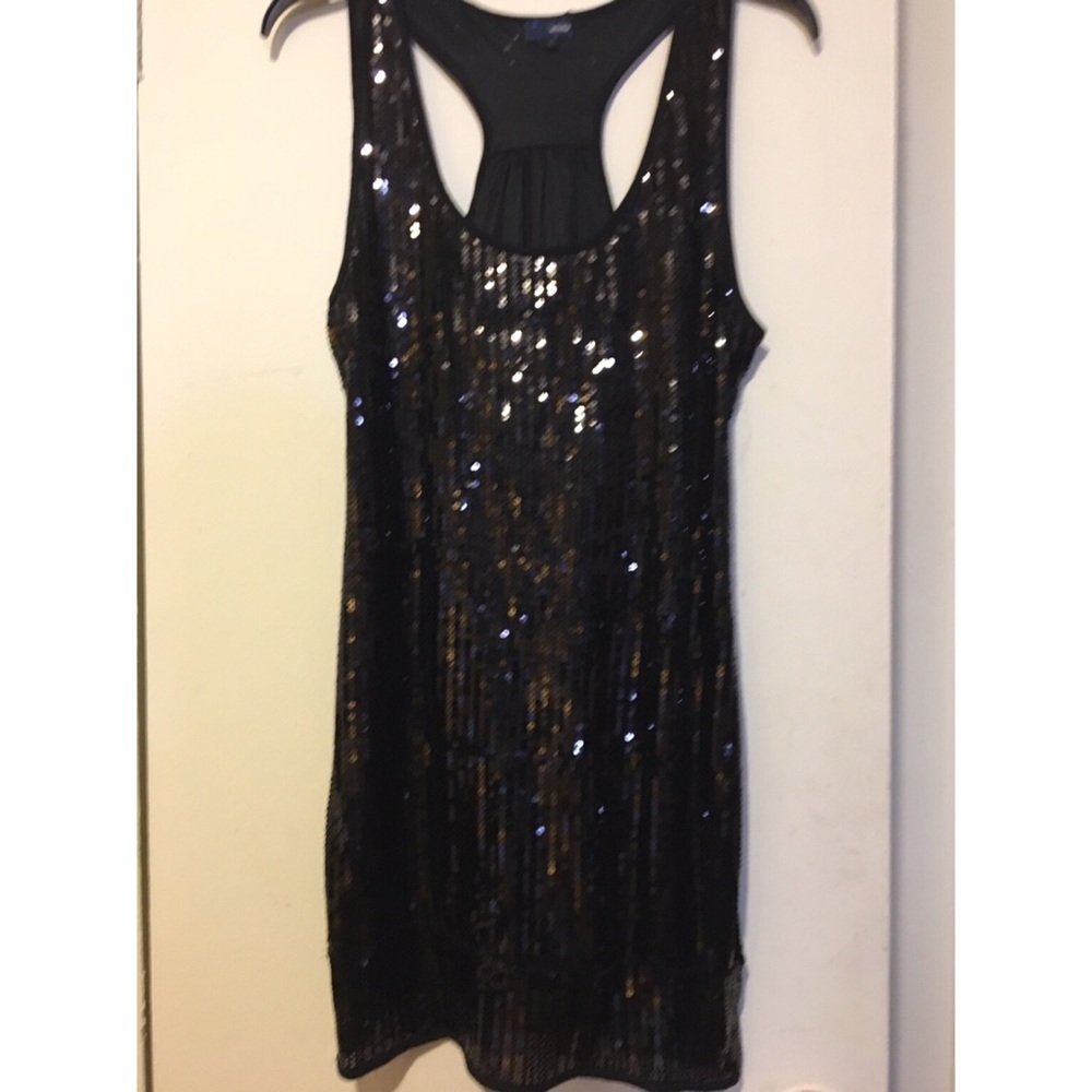 Black Sequin Dress