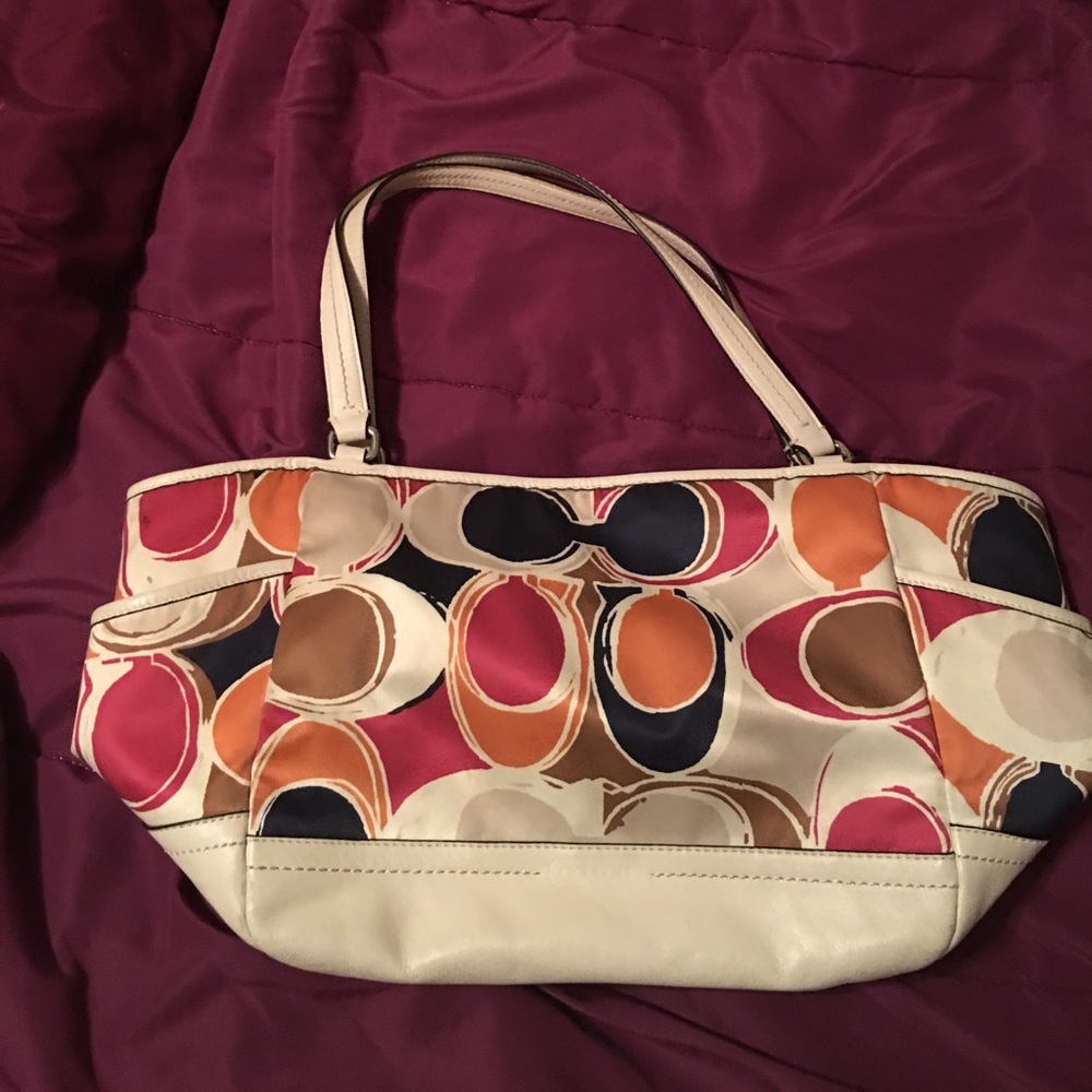 Multi color Coach bag