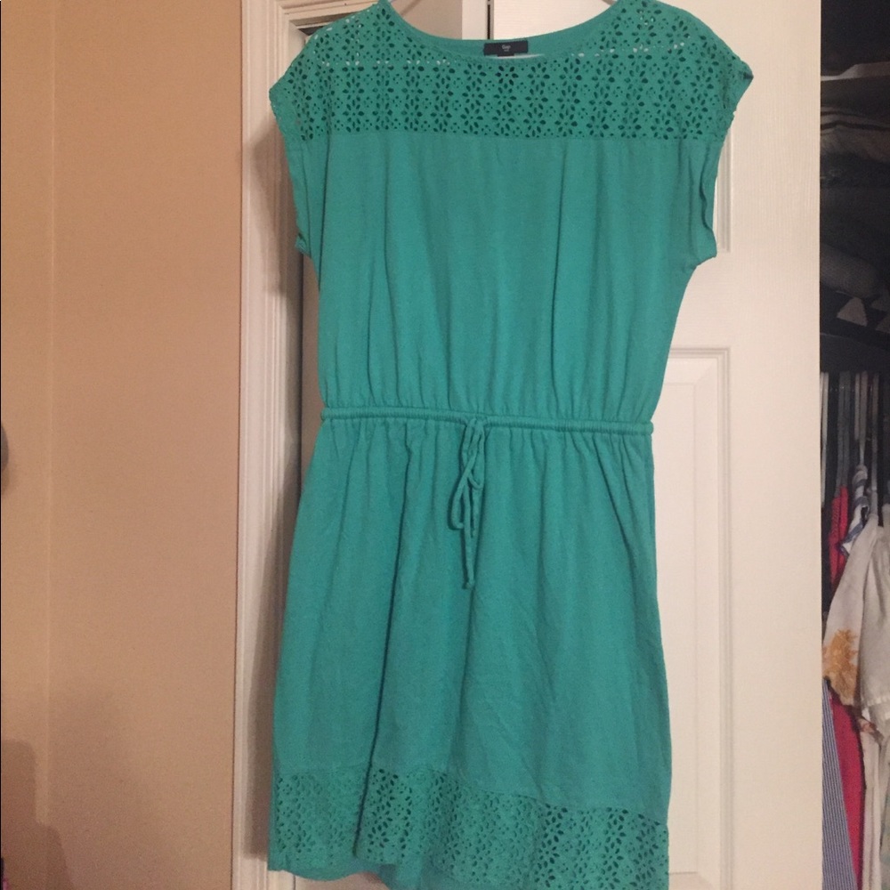 GAP teal dress with details Sz medium