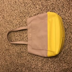 Kate Spade Yellow and Grey Tote