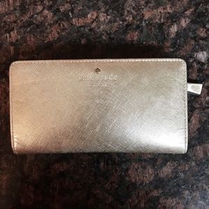 ONE DAY SALE!!! Kate Spade Gold Stacy Wallet