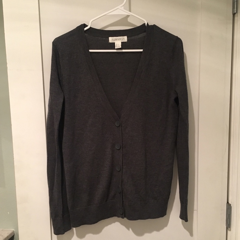 Forever 21 gray cardigan