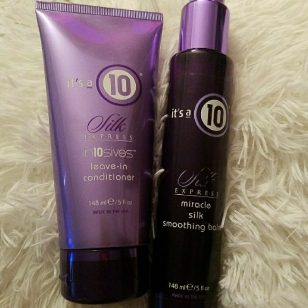 It's a 10 silk leave in, and silkening balm