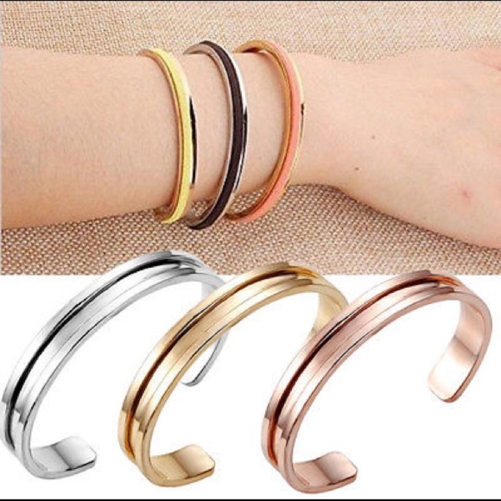 ‼️Last1️⃣🍃 Gold Cuff Bracelet for Hair ties🍃
