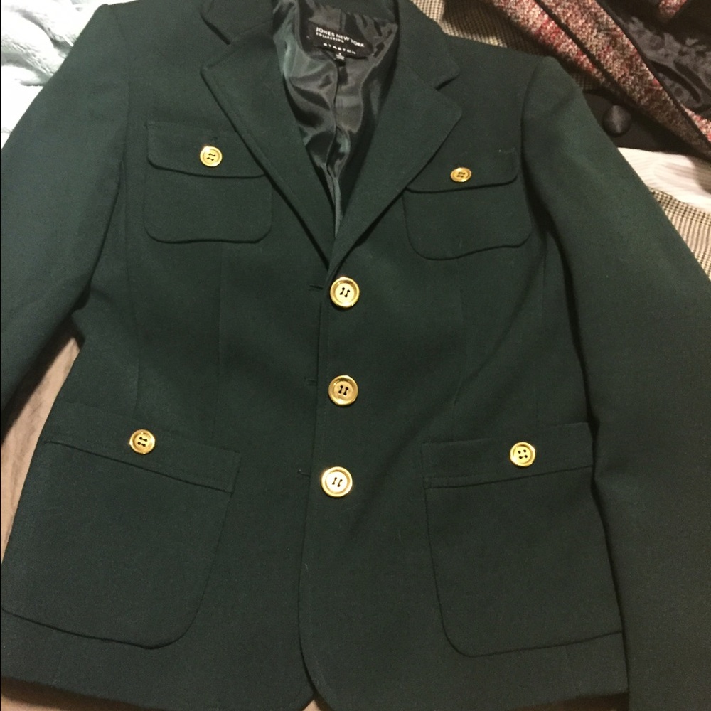 Jones New York new green blazer size 4
