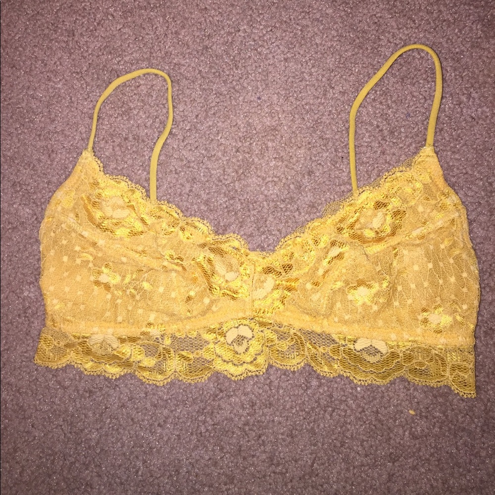 FREE PEOPLE mustard bralette