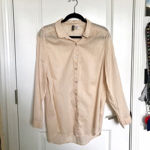 Sheer Cream Button-Up 🍦