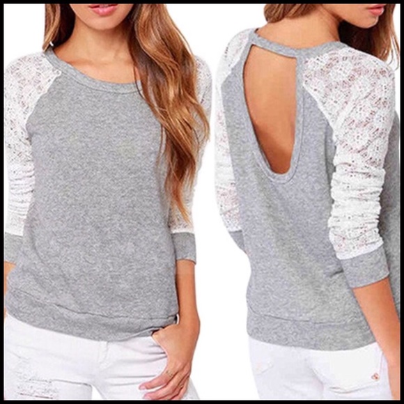 Good Vibes Lace Sleeve Top - Picture 2 of 7