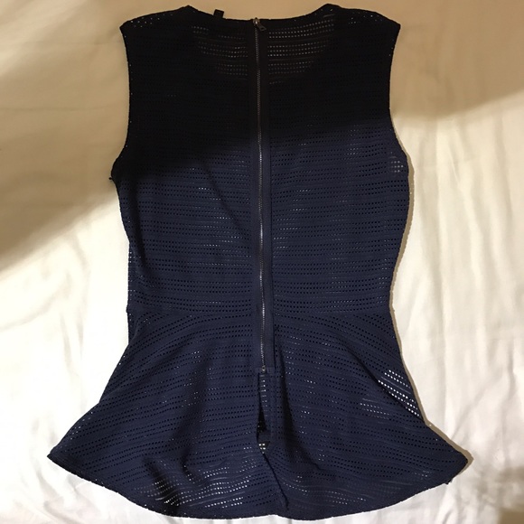 BCBGMAXAZRIA Peplum "Evia" Top - Picture 4 of 5