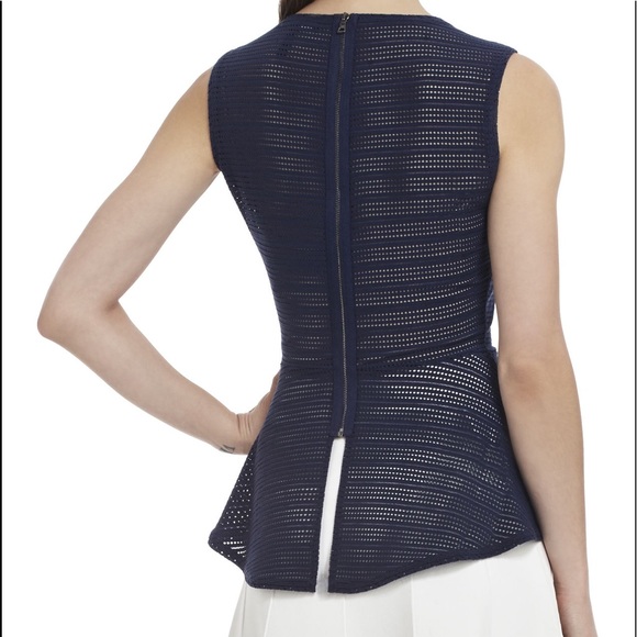 BCBGMAXAZRIA Peplum "Evia" Top - Picture 2 of 5