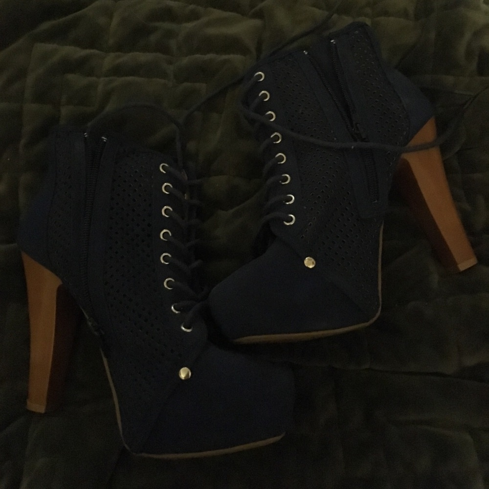 Dark blue heels