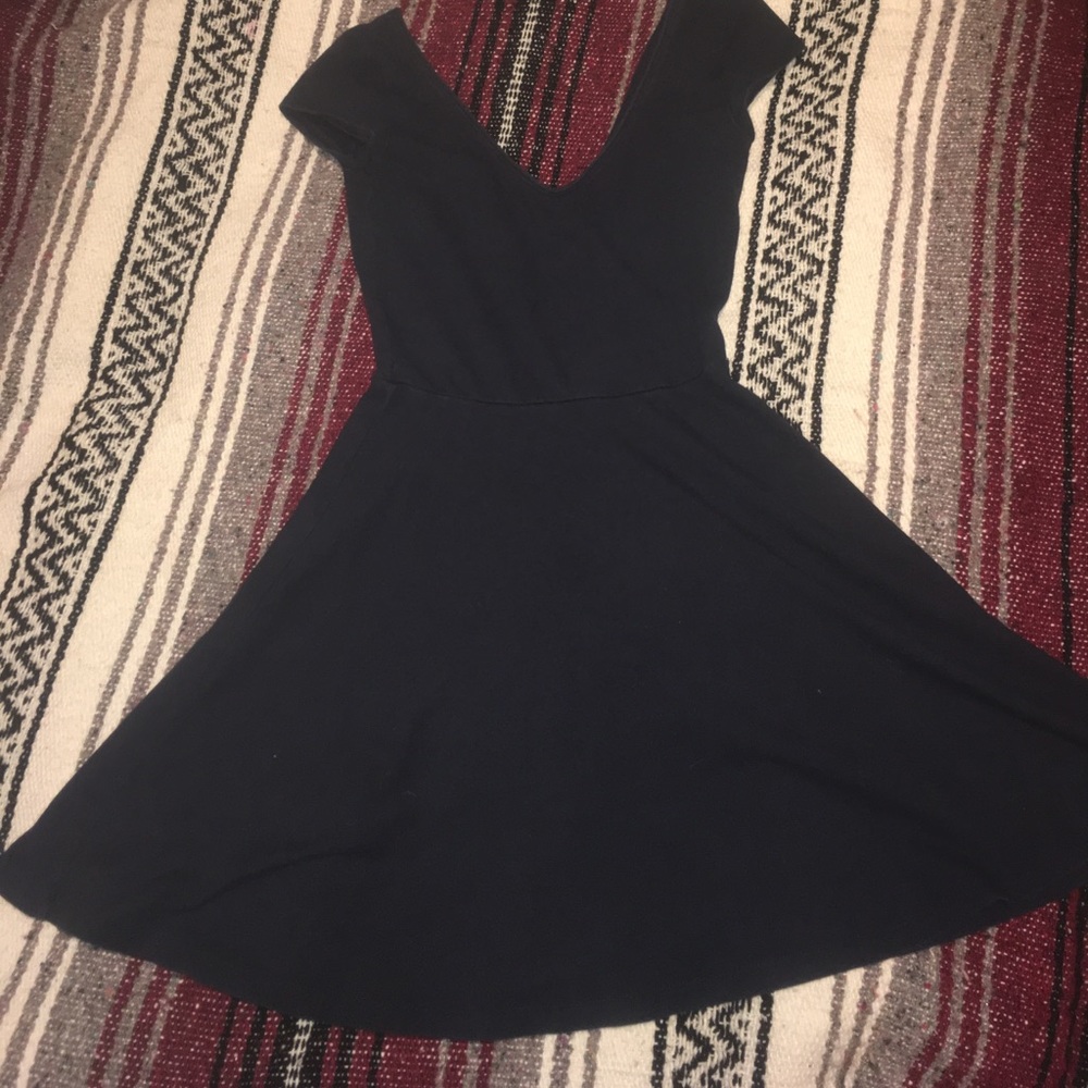 Short navy dress!!