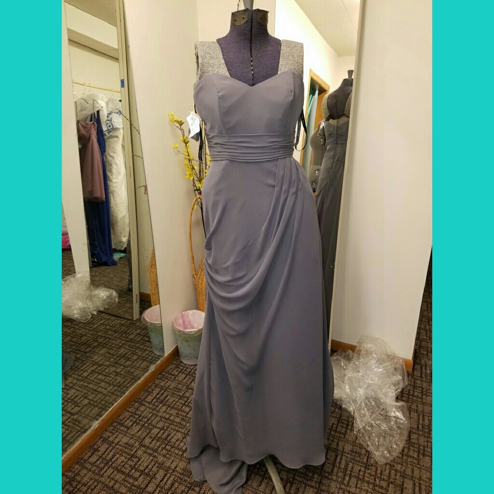 Gorgeous charcoal gray formal dress!