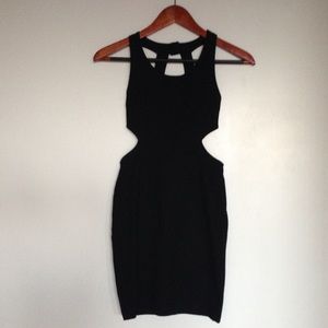 Black fitted dress