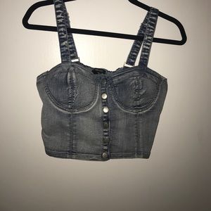 Denim crop top!