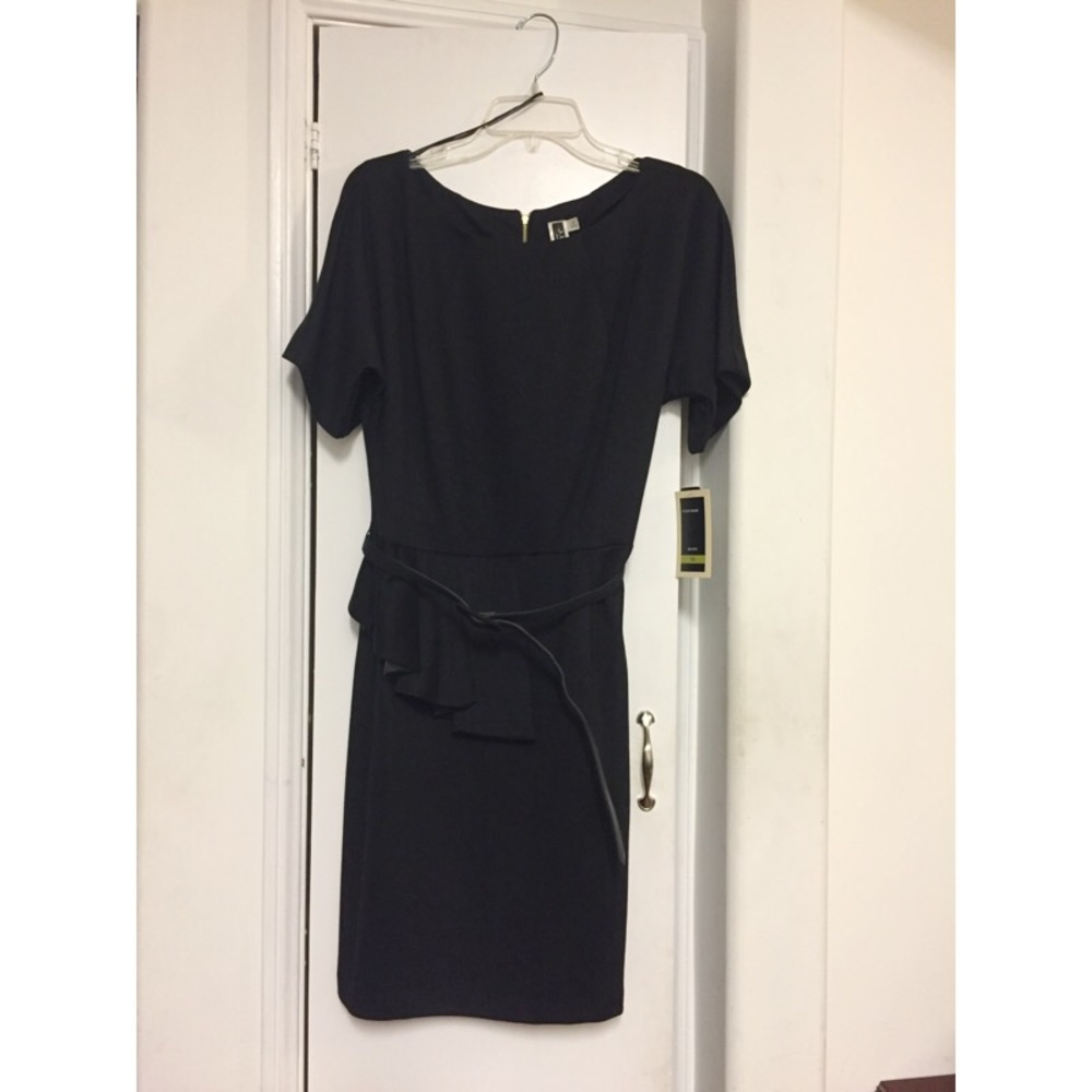 Julian Taylor New York Black Peplum Dress