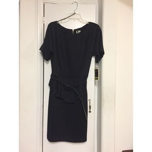 Julian Taylor New York Black Peplum Dress