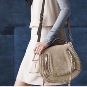 Rebecca Minkoff Bags - Rebecca Minkoff Suede vanity saddle bag sandstone Rebecca Minkoff Bags - Rebecca Minkoff Suede vanity saddle bag sandstone