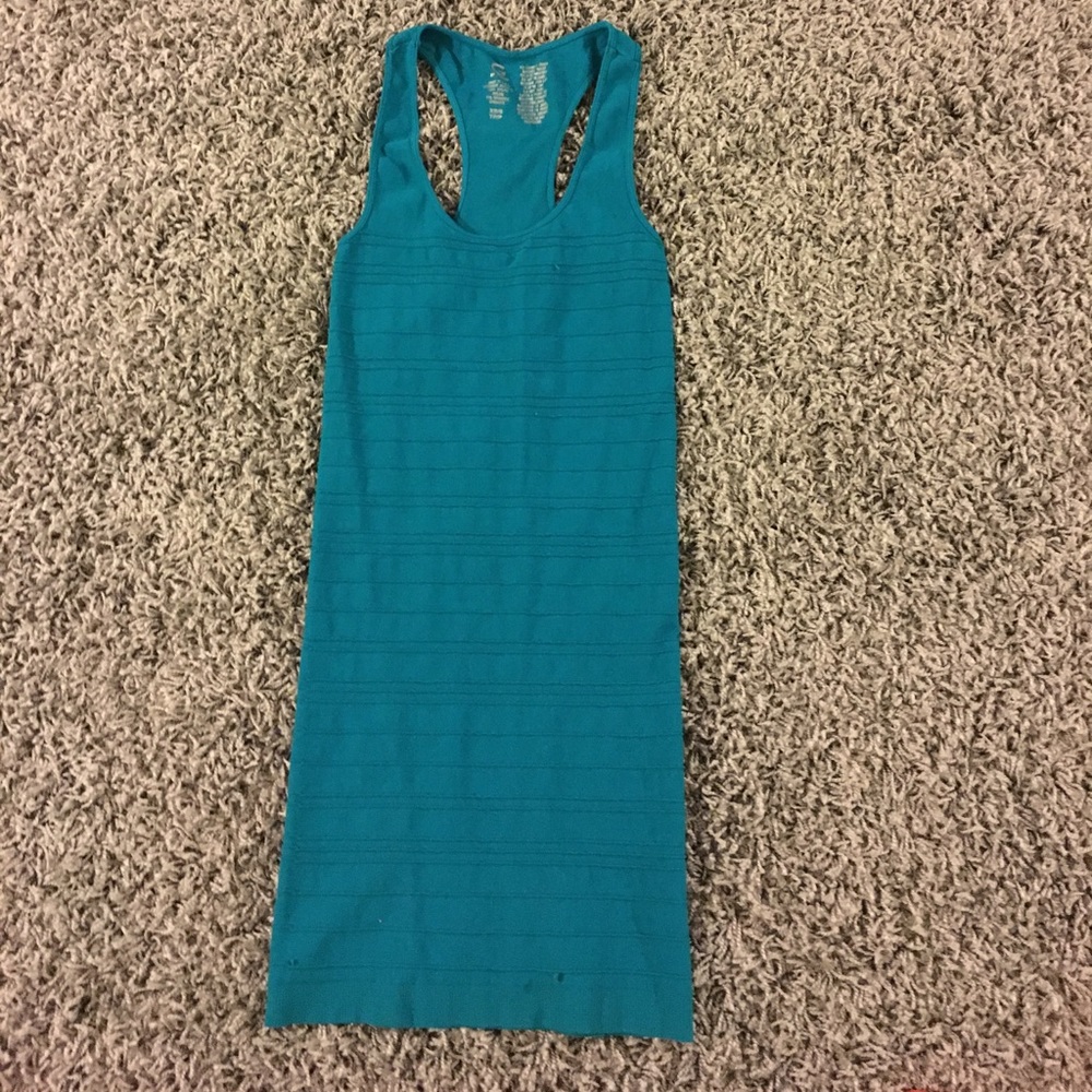 G by guess teal tank bandage dress