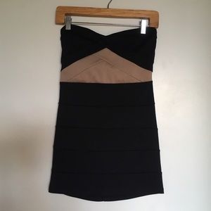 Banded tube dress