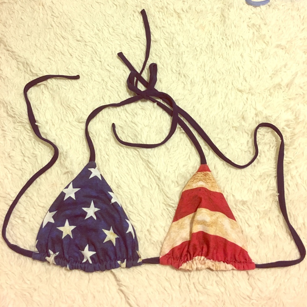 Bikini top American flag