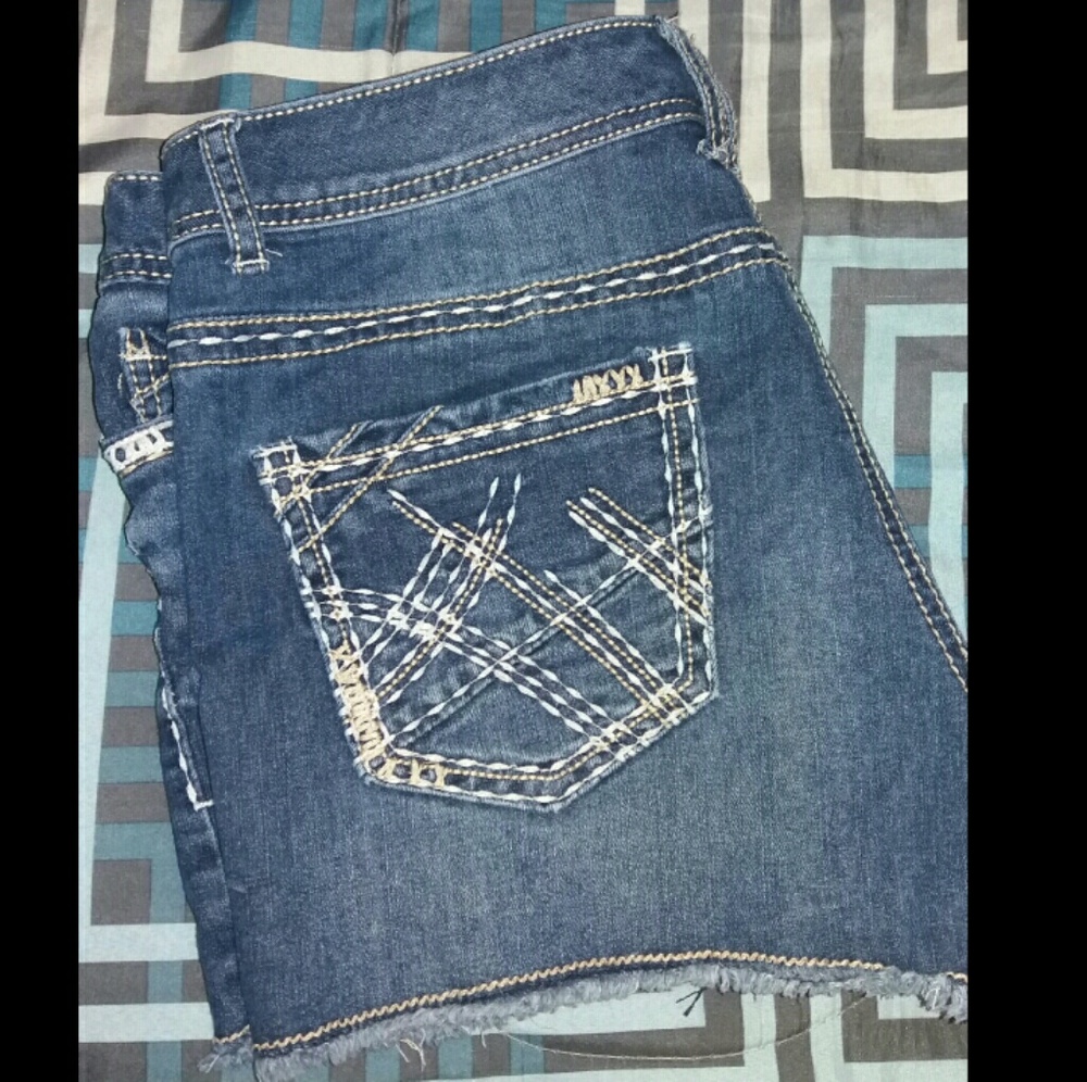 Maurices dark wash shorts