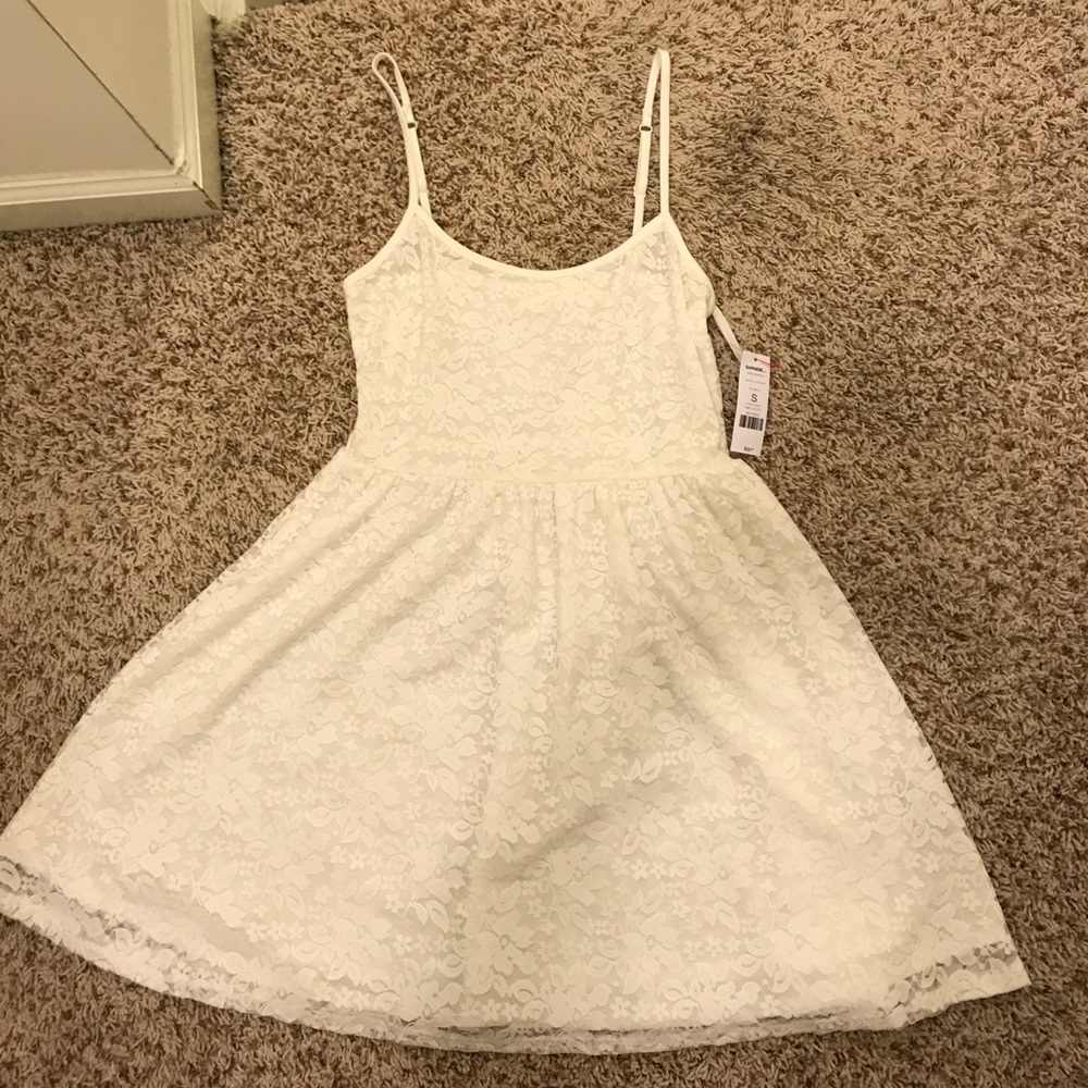 New Beautiful Sweet Cream Babydoll Lace Dress!