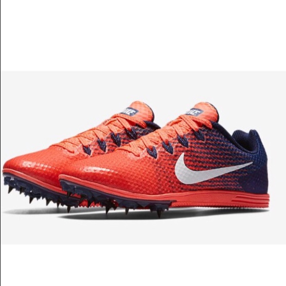 Nike Rival D Size 10 1/2. Spikes in bag w/tool!