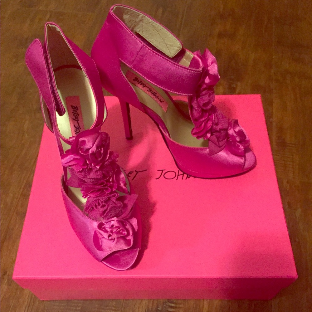 Betsey Johnson Hot Pink Heels