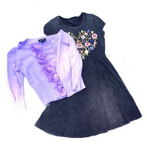 Sun dress and cardigan