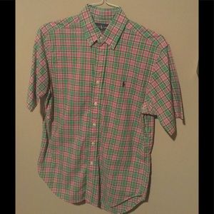 Polo Ralph Lauren Short sleeve button up. Medium.
