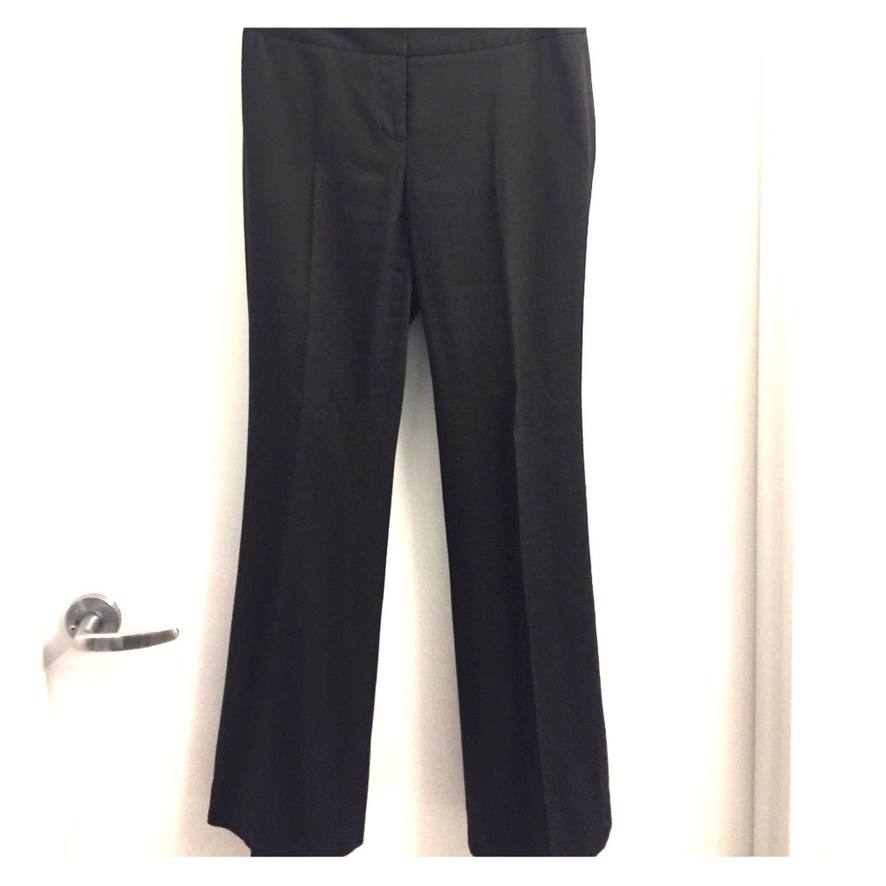 TAHARI brown herringbone pants