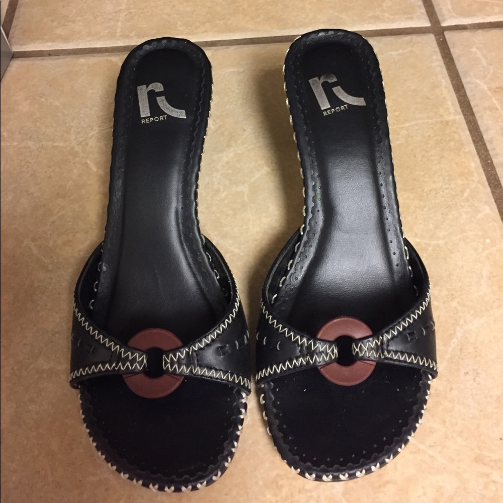 Women's size 7 Report black slings
