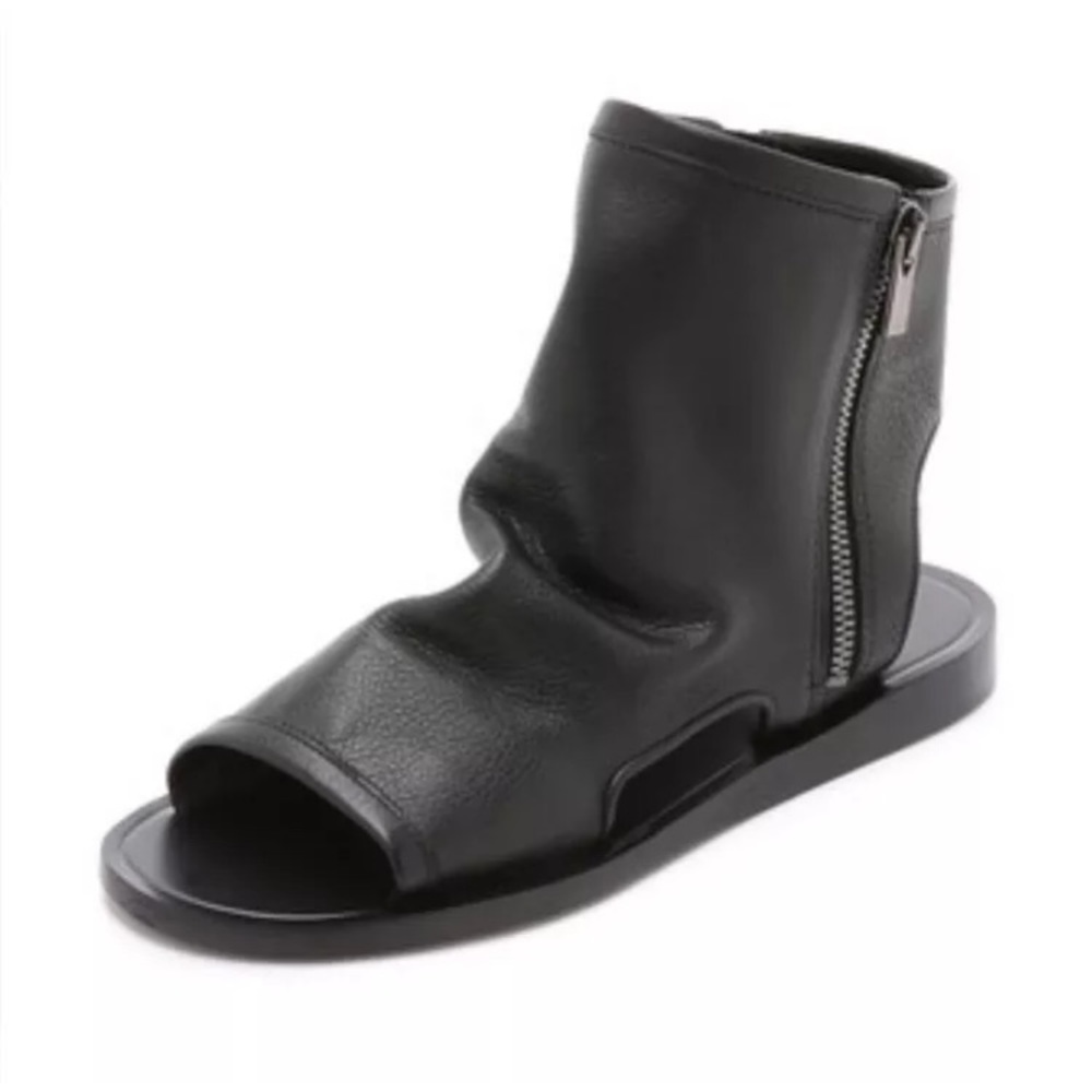 Vince. Taylor black bandals Bootie sandal Peep