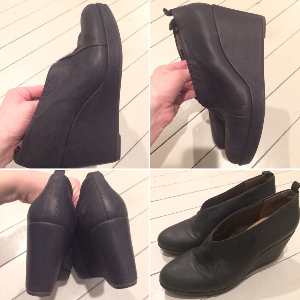 Coclico platform wedge booties ankle boots 38