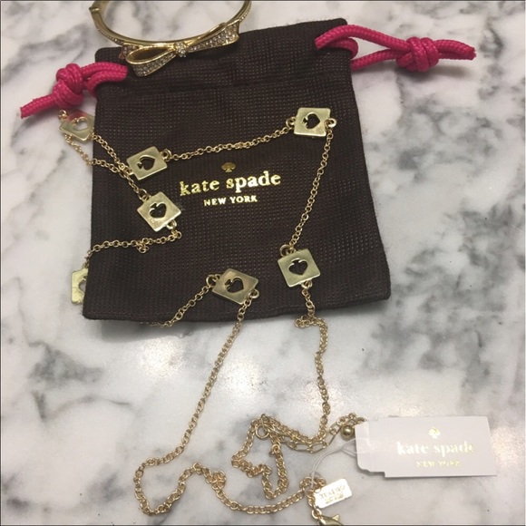 NWT Kate Spade Reversible Hole Punch Necklace - Picture 2 of 4
