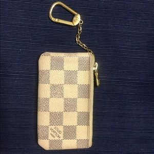 Authentic Louis Vuitton Damier Azur Cles